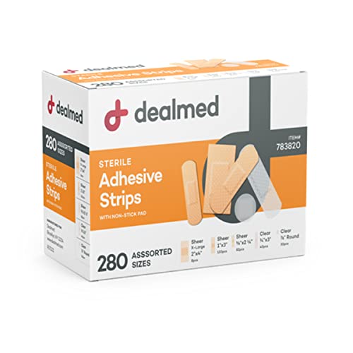 Assorted Adhesive Bandages - Sterile & Latex Free - 280 Count, 1 Pack