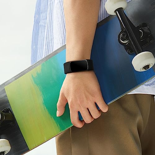Soft Silicone Replacement Band for Activity Tracker - Black, Small