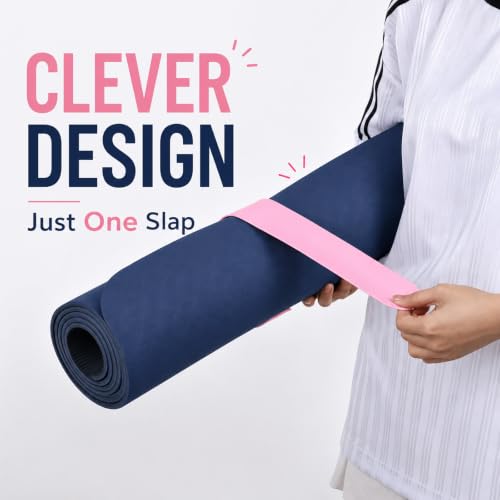 Yoga Mat Strap - Heavy-Duty Silicone Wrap for Secure Storage