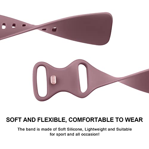 3-Pack Sport Bands for Fitbit Charge 6 - Milk Tea, Starlight, Smoke Violet - Small