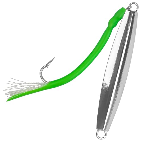 Diamond Jigs Saltwater Fishing Lures - Green 1oz Casting Spoon