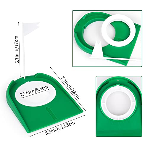 Golf Putting Cup and Flag - 2 Pack Indoor Training Aids