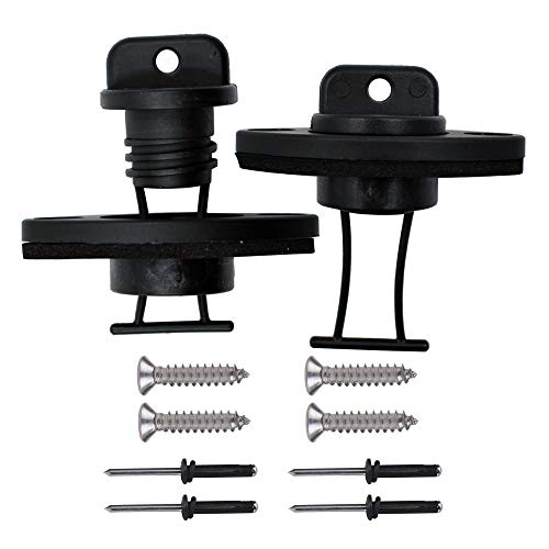 Coarse Thread Drain Plug Kit for Kayaks and Canoes - 2 Pcs