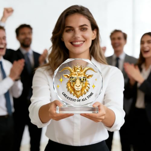 GOAT Trophy - Acrylic Championship Award for Sports & Academics