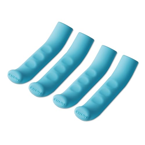 Silicone Brake Lever Covers for Bikes - Anti-Slip Handle Sleeves - Blue