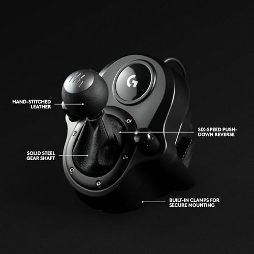 Logitech G Driving Force Shifter (G29/G920/G923) – Six-Speed H-Pattern, PC/Console