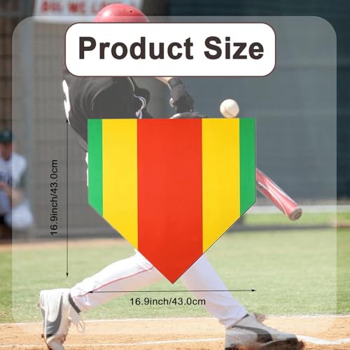 2 Pack Colored Baseball Home Plate 17 Inch Softball Pitching & Hitting Practice Mat