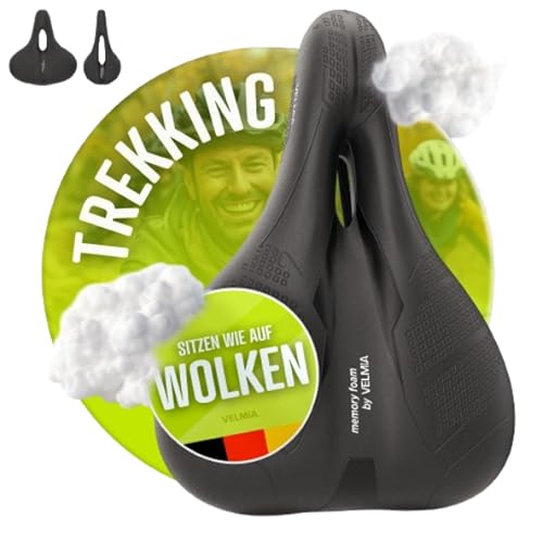 Comfortable Trekking Bicycle Saddle - Waterproof Ergonomic Seat