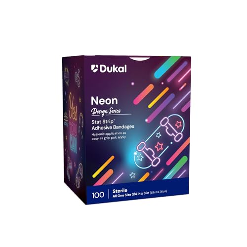 Neon Adhesive Bandages with Stat Strip® - 3/4" x 3"