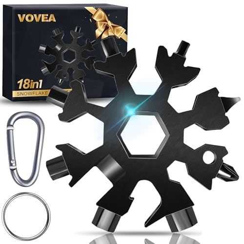 18-in-1 Snowflake Multi Tool - Black, EDC Gadget & Gift