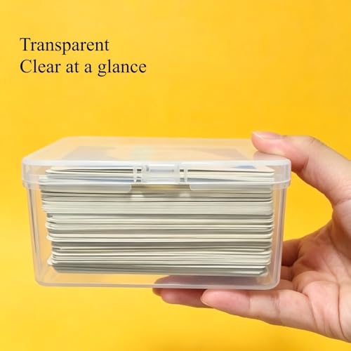 3PCS Clear Card Case for UNO Cards - Plastic Storage Box