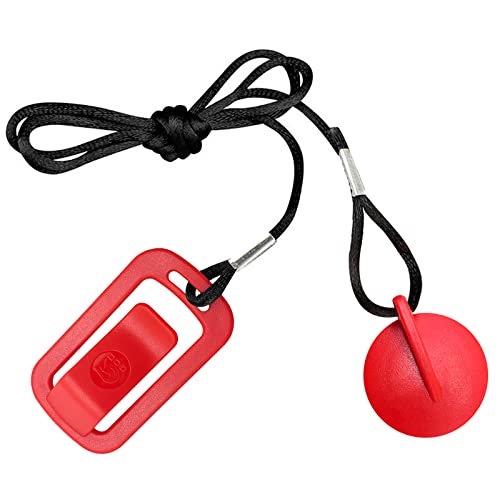 Universal Magnetic Treadmill Safety Key - Round Replacement - Bright Red