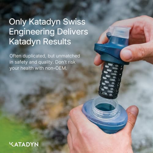 Katadyn BeFree AC Slate Blue Replacement Cartridge for 0.5L & 1.0L BeFree AC Bottle - Includes Variation BeFree AC Slate Blue - Replacement Filter (Flip Cap Not Included)