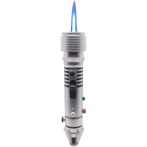 Dark Side Lightsaber Lighter – Refillable Butane Jet Torch, Windproof & Adjustable Flame – Great Gift for Boyfriends, Husbands & Dads – Unique Collector’s Gadget by Philthy (Dark Side)
