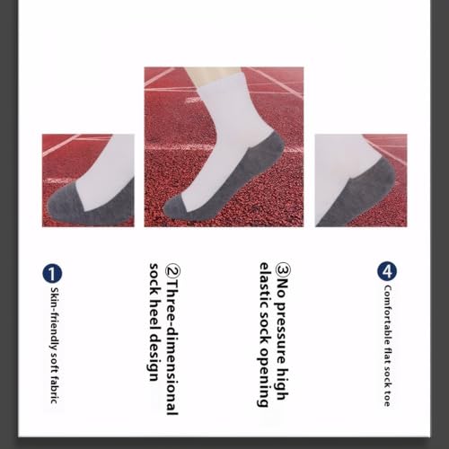 Boys White Crew Socks for Cotton Seamless School Uniform Dress