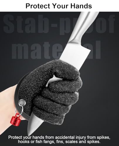 Non-Slip Fishing Gloves for Men - Waterproof Anti-Puncture Gear - Left