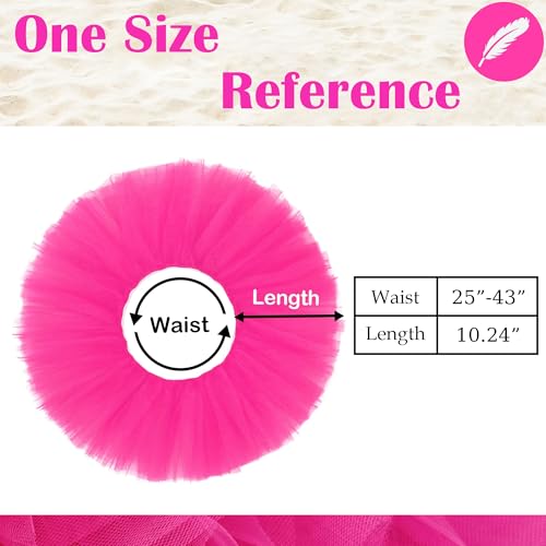 Tutu for Women Adults - 5-Layer Tulle Skirts 80s Outfit Puffy Adult