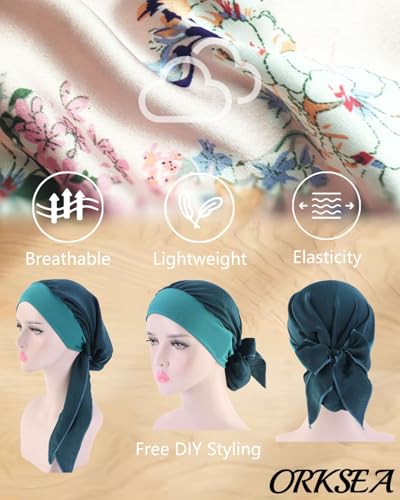 Chemo Headwear for Women - Silky Soft Light Pink Pattern Turban