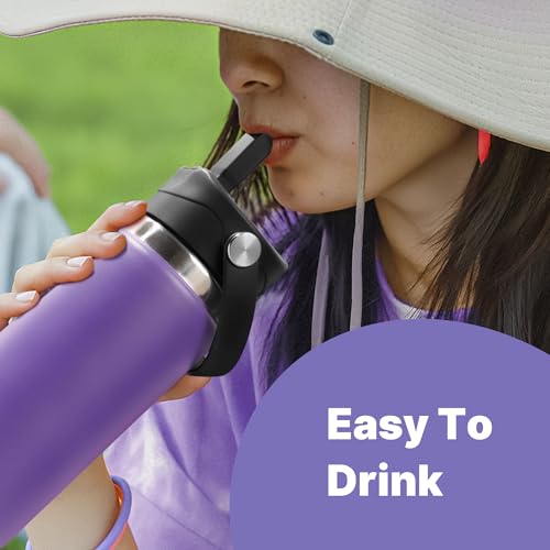 Diumepo BPA-Free Replacement Straw Cap for Hydro Flask Water Bottles
