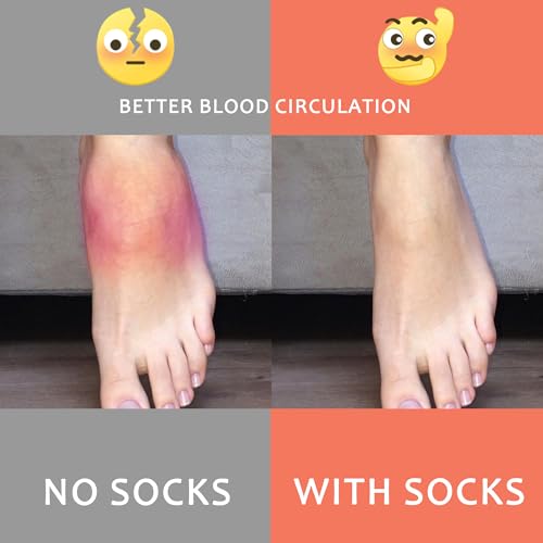 Fenglaoda Compression Socks for Men Women Support Circulation 6 Pairs Small-Medium