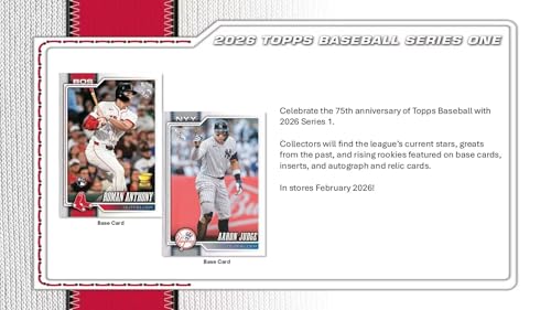 2026 Topps Series 1 Baseball Trading Card Blaster Box with Parallels