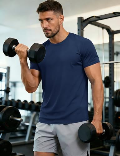 Men's UPF 50+ Quick Dry Athletic T-Shirt for Running & Swimming