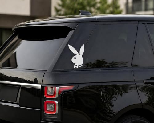 ORsales Bunny Vinyl Decal Car Wall Window Sticker - 8 Inch White