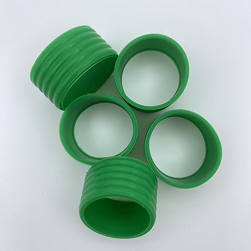 Silicone Racket Grip Bands - 8 Pcs Grass Green for Tennis & Pickleball