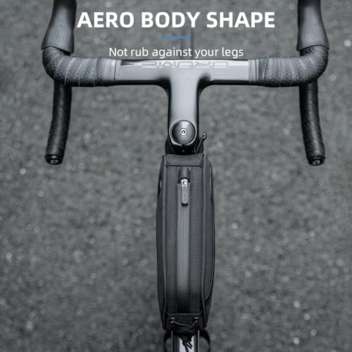 Top Tube Bike Bag - 1.3L Lightweight Portable with Elastic Cord - Style 2