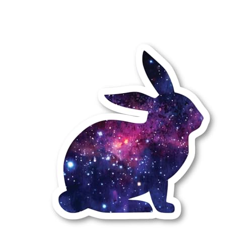 Galaxy Bunny Sticker Set - 3 Pack Waterproof Vinyl Decals for Laptop & Phone
