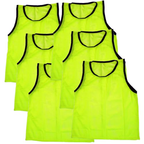 BlueDot Trading Youth 24 Pack Scrimmage Vests Yellow – 17x22 Polyester Training Vests