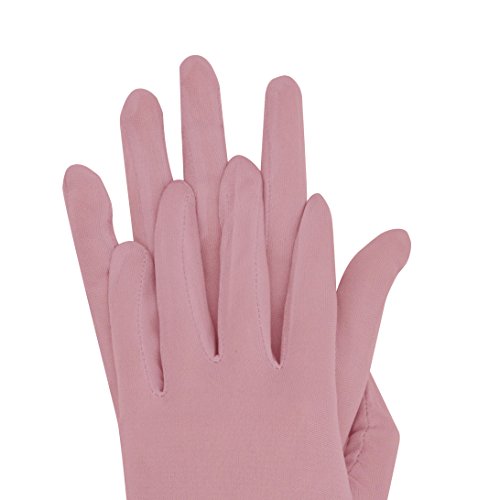 Pink Mulberry Silk Gloves Liners Women’s Warm Inner Glove for Ski Cycling Driving