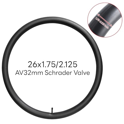 26x1.75/1.95/2.0/2.10/2.125 Bike Tube, 26" Replacement Bicycle Tube