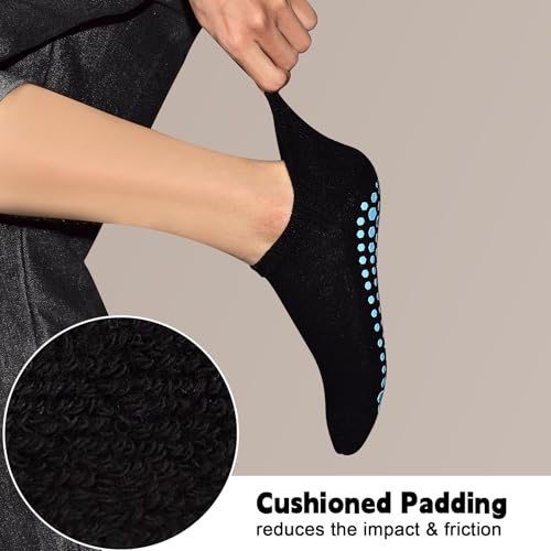 Non-Slip Cushion Socks for Yoga & Pilates - 6 Pairs