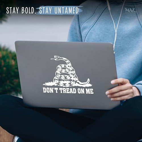 Don't Tread On Me Vinyl Decal Sticker - Waterproof Snake Design