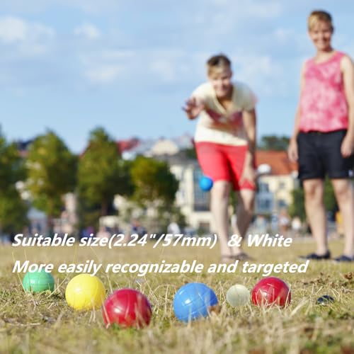 2 Pack 57mm Bocce Pallino Balls - Replacement for Bocce & Boule Games