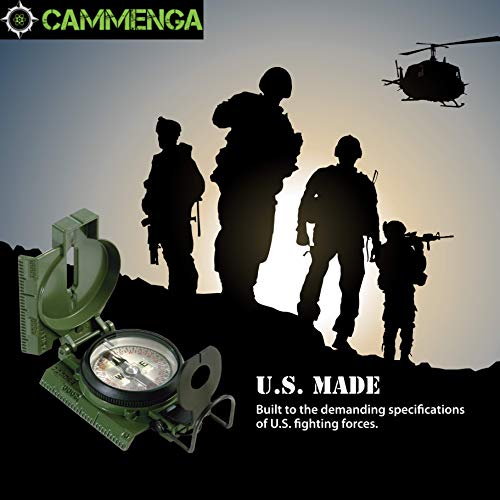 Military Tritium Lensatic Compass - Waterproof Olive Drab