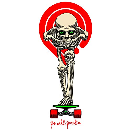 Powell Peralta Tucking Skeleton Skateboard Sticker - 3.65" x 1.6"