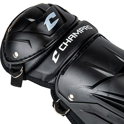 Champro Optimus MVP Single Knee Leg Guard Black 13.5" Baseball Catcher Gear