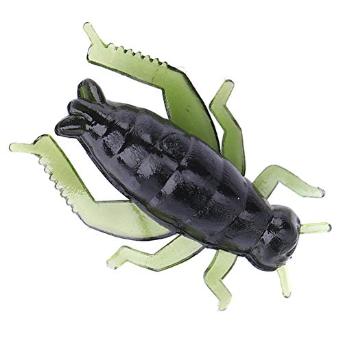 50 Pcs Soft Plastic Fishing Lures - Realistic Cricket Design