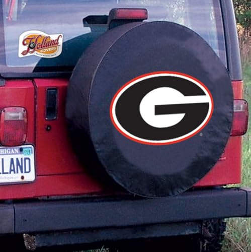 Georgia Bulldogs Tire Cover - Size Z - 33"x12.5" Black Vinyl