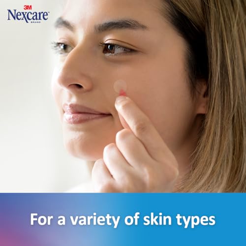 Nexcare Thin and Transparent Acne Patch, Skin Cover Absorbs Pus Oil