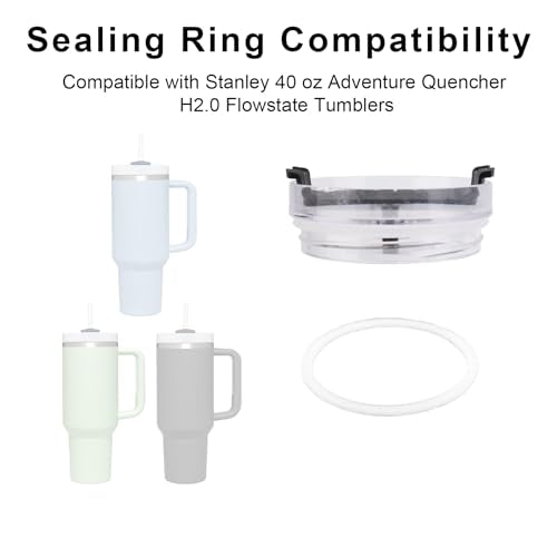 4-Pack Replacement Lid Gaskets for Stanley 40oz Tumbler - Silicone