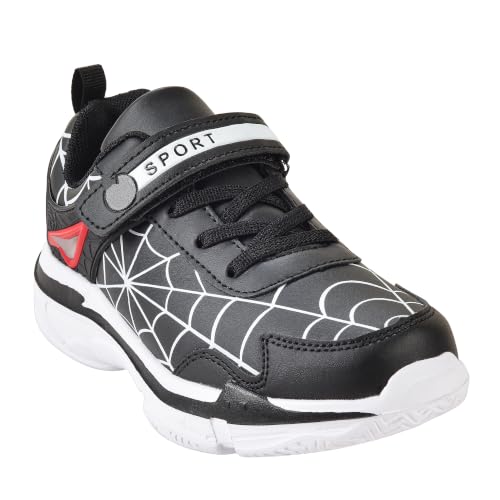 YTRXM Toddler Little Boys Girls Running Sneakers Black Size 1