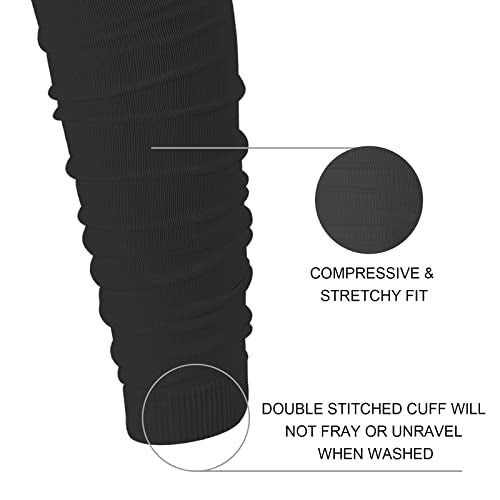 Calf Compression Leg Sleeves for Football & Sports - Black, Medium