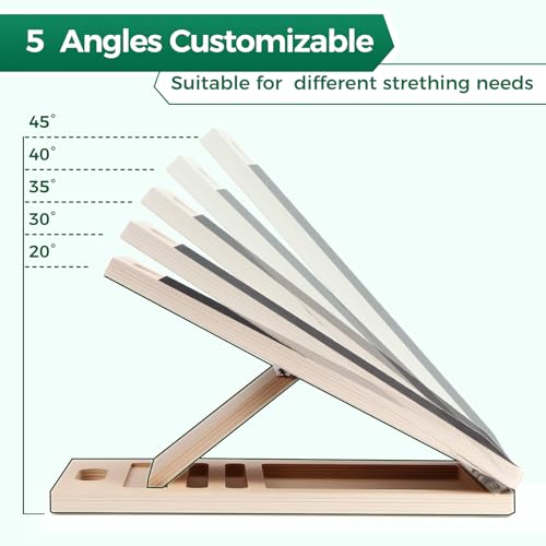 Adjustable Wooden Slant Board for Calf Stretching & Rehab