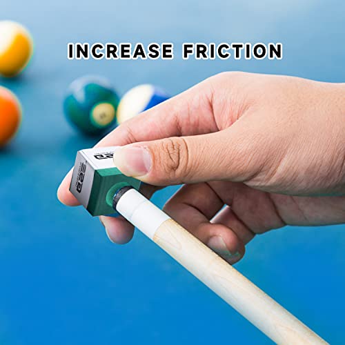 Billiard Pool Cue Chalk - 12-Pack Green, Low Dust & Anti-Miscue