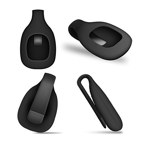 Fitbit Zip Clip Holder - Black Silicone Clips (Set of 2)