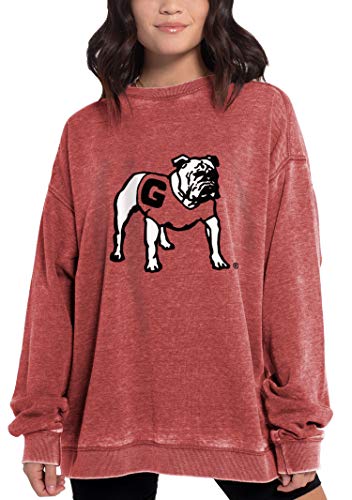 Georgia Bulldogs Women's Campus Pullover - Large - Cardinal