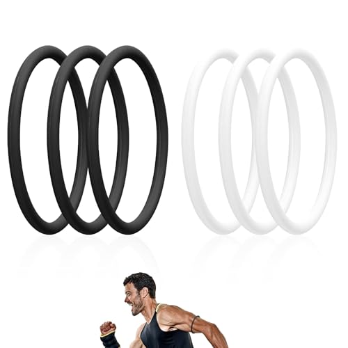 Patellar Tendon Support Straps - 6 Pack in Black & White